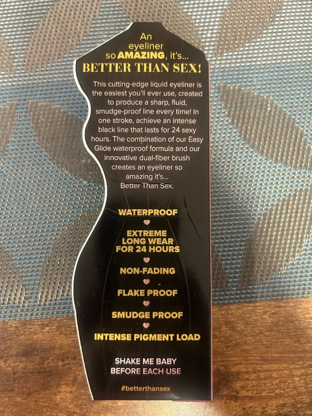 Too Faced Better Than Sex by Too Faced 0.02 Oz Waterproof Eyeliner